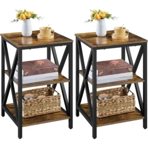 Industrial End Tables Set of 2