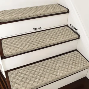Carpet Stair Treads Set-Non-Slip