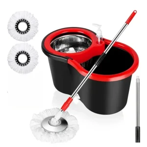 360° Spin Mop Bucket with Soap Dispenser
